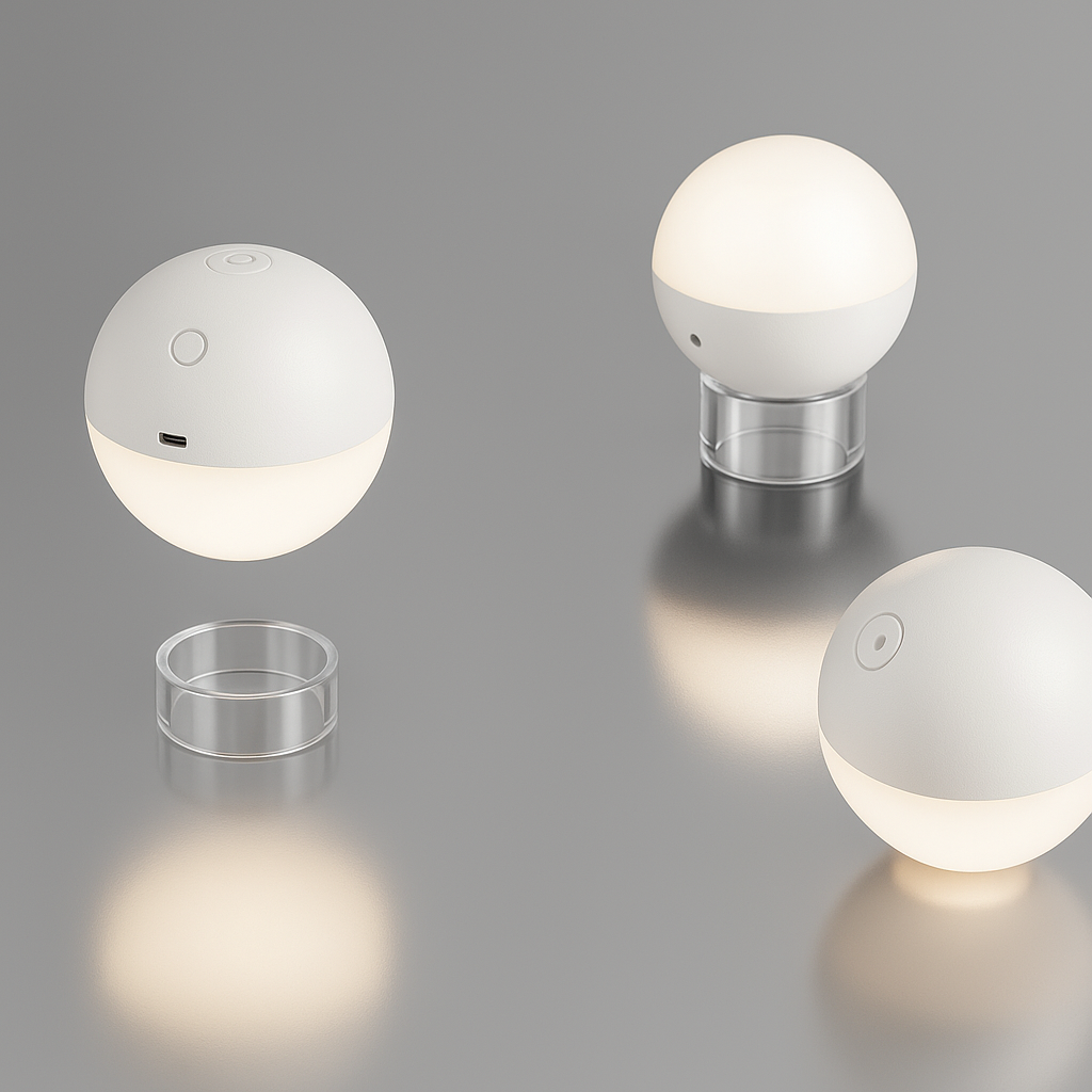 Red Deco Albedo White lampe sans fil blanche ø12 cm dimmable