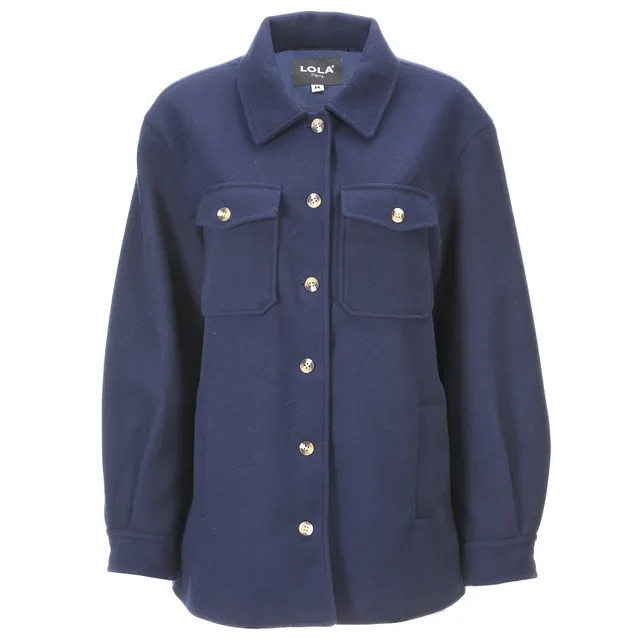 Stokomani Mode veste caban bleu marine femme taille S