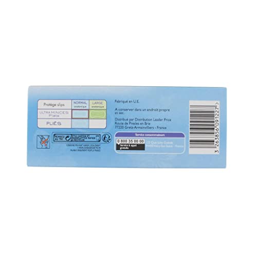 Leader Price Protège-slips anatomiques ultra minces x30