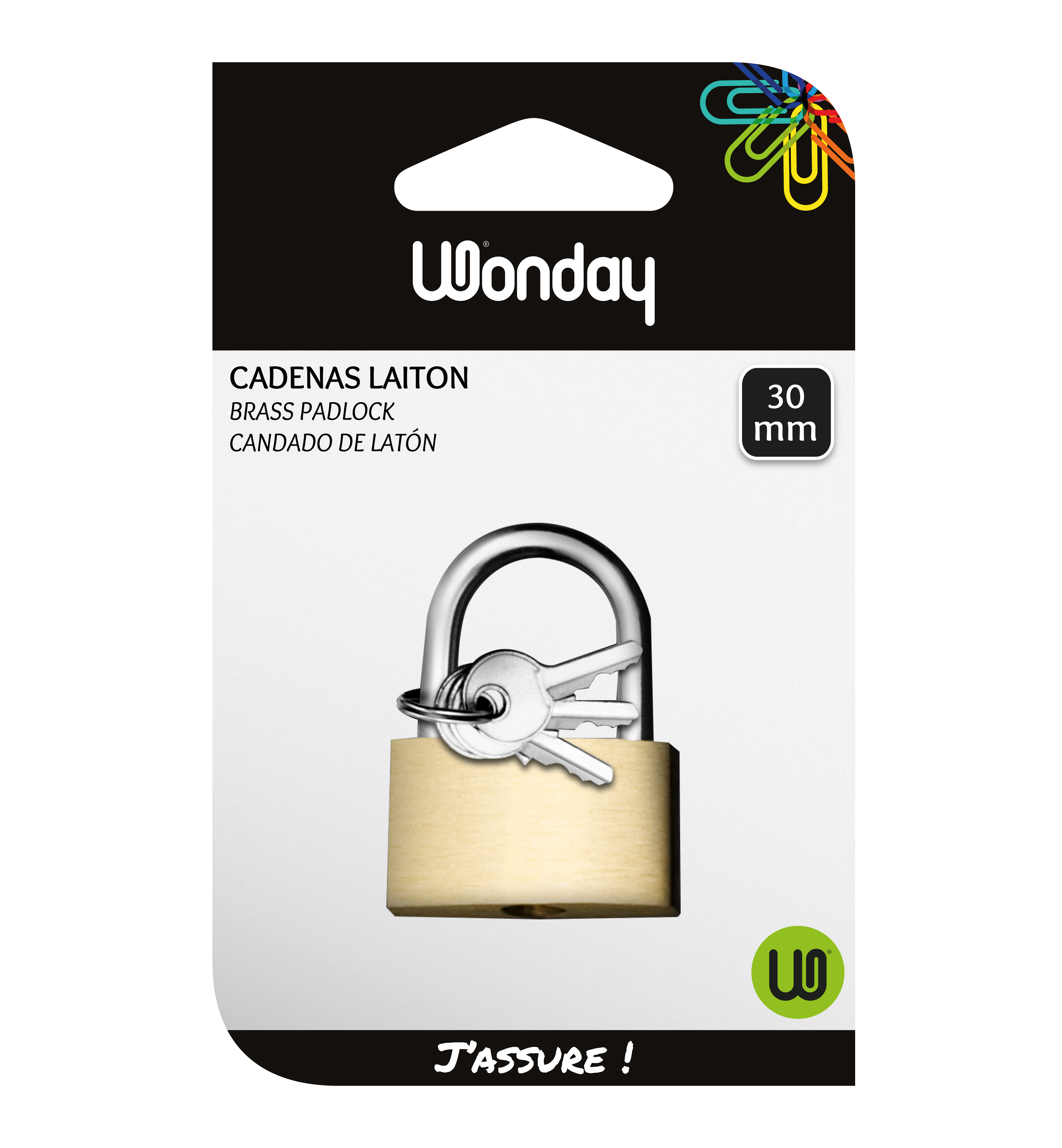 Safe Tool Cadenas Laiton à Clés 30 mm Maison
