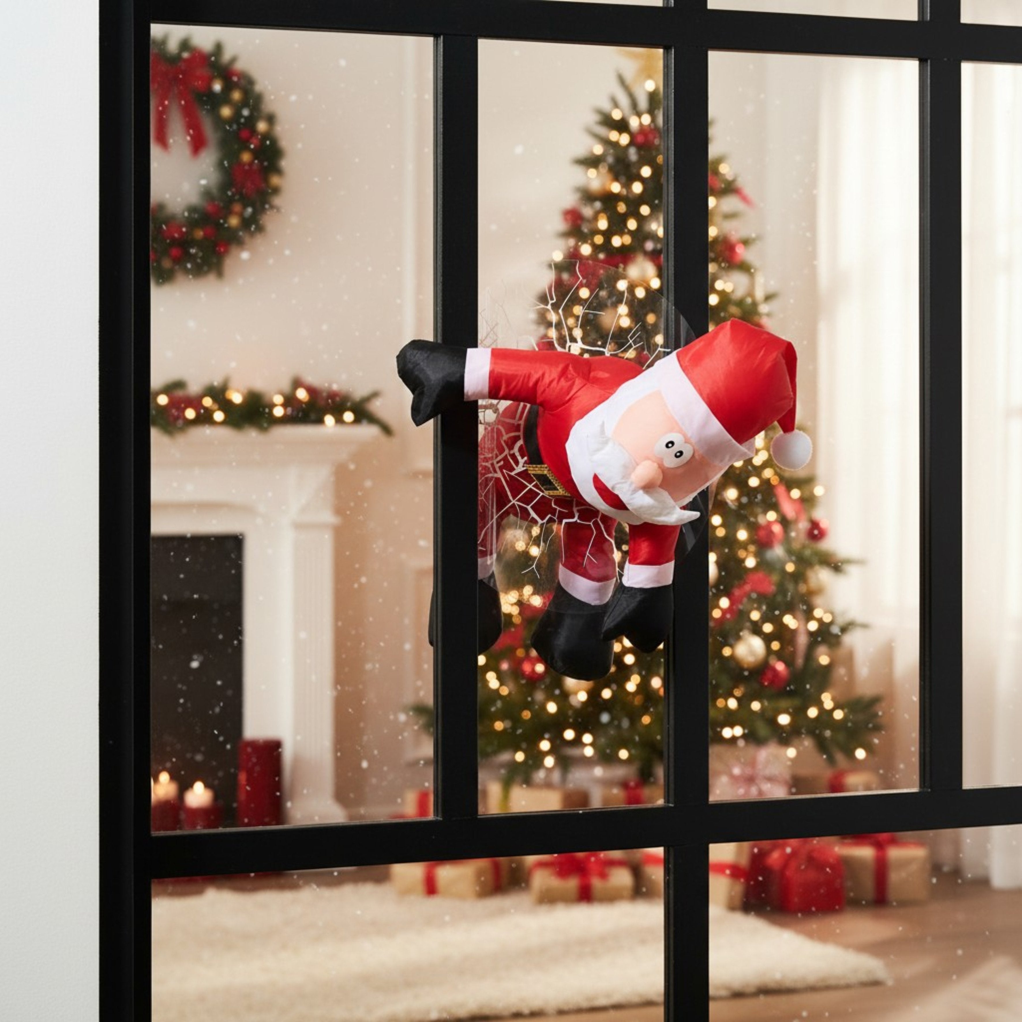 Stokomani Fêtes et cérémonies décoration ventouse Père Noël lutin
