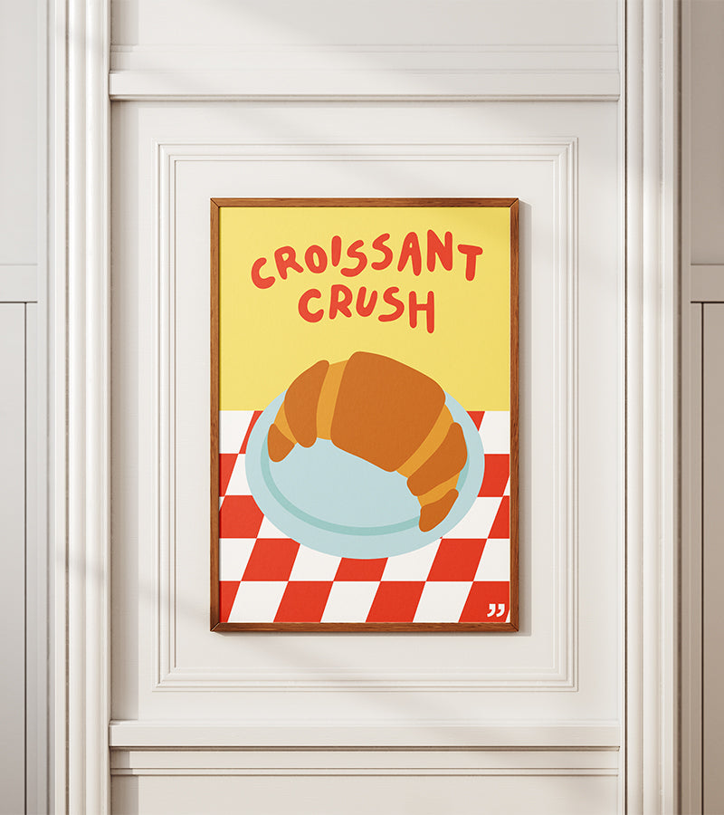 L'avant gardiste Croissant Crush poster mural brunch