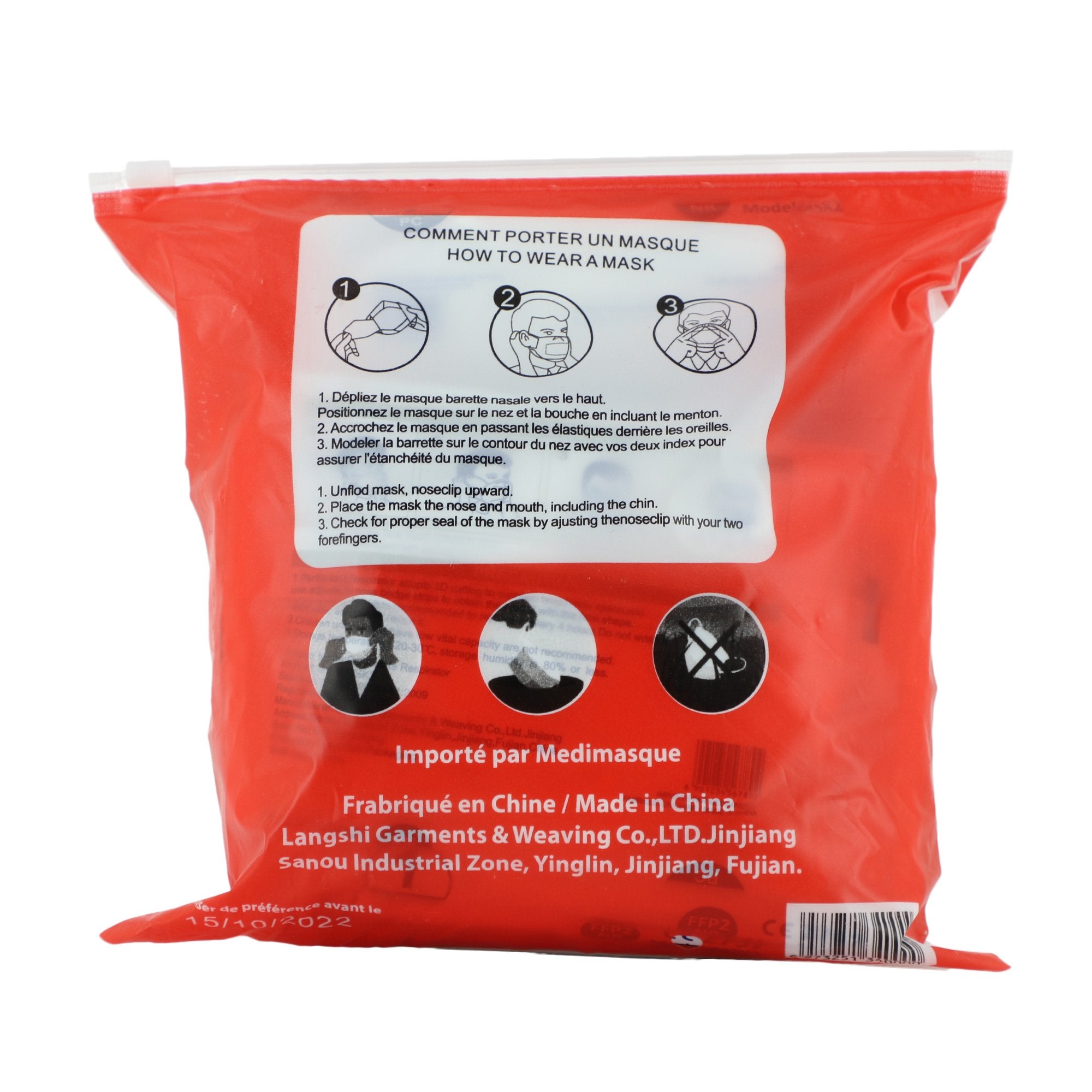 Stokomani Beauté et bien-être sachet 20 masques FFP2 protection