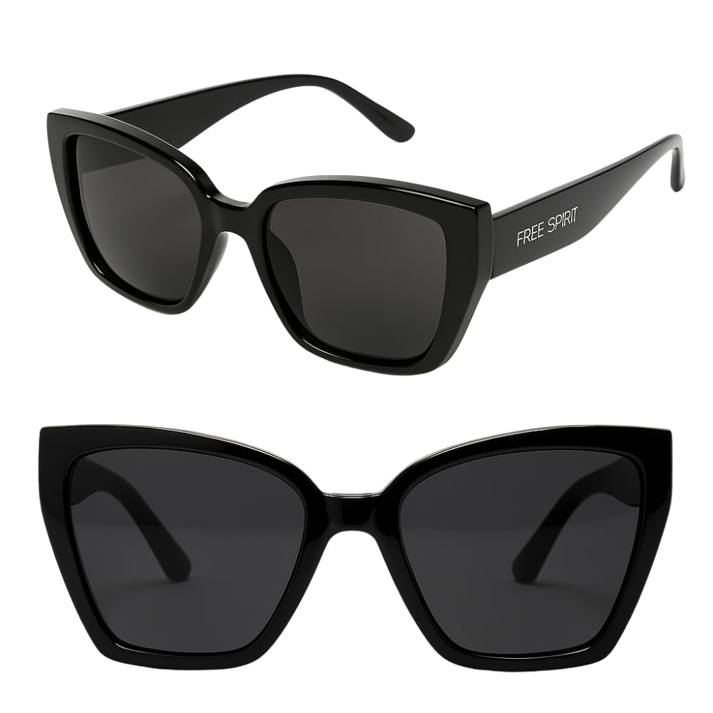 Shop-Story Free Spirit Lunettes soleil butterfly noir femme cat.3