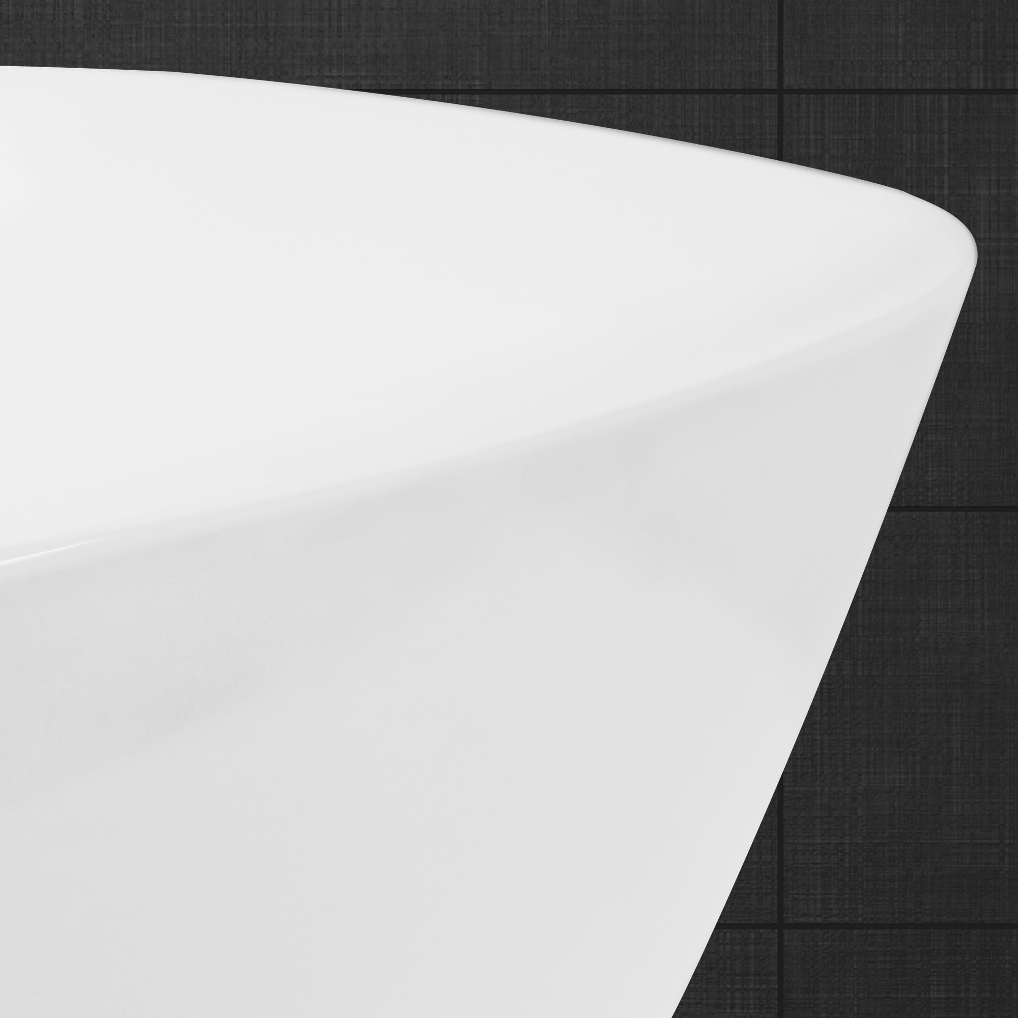 LuxeBath Vasque à poser ovale 60,5x38 cm céramique blanche