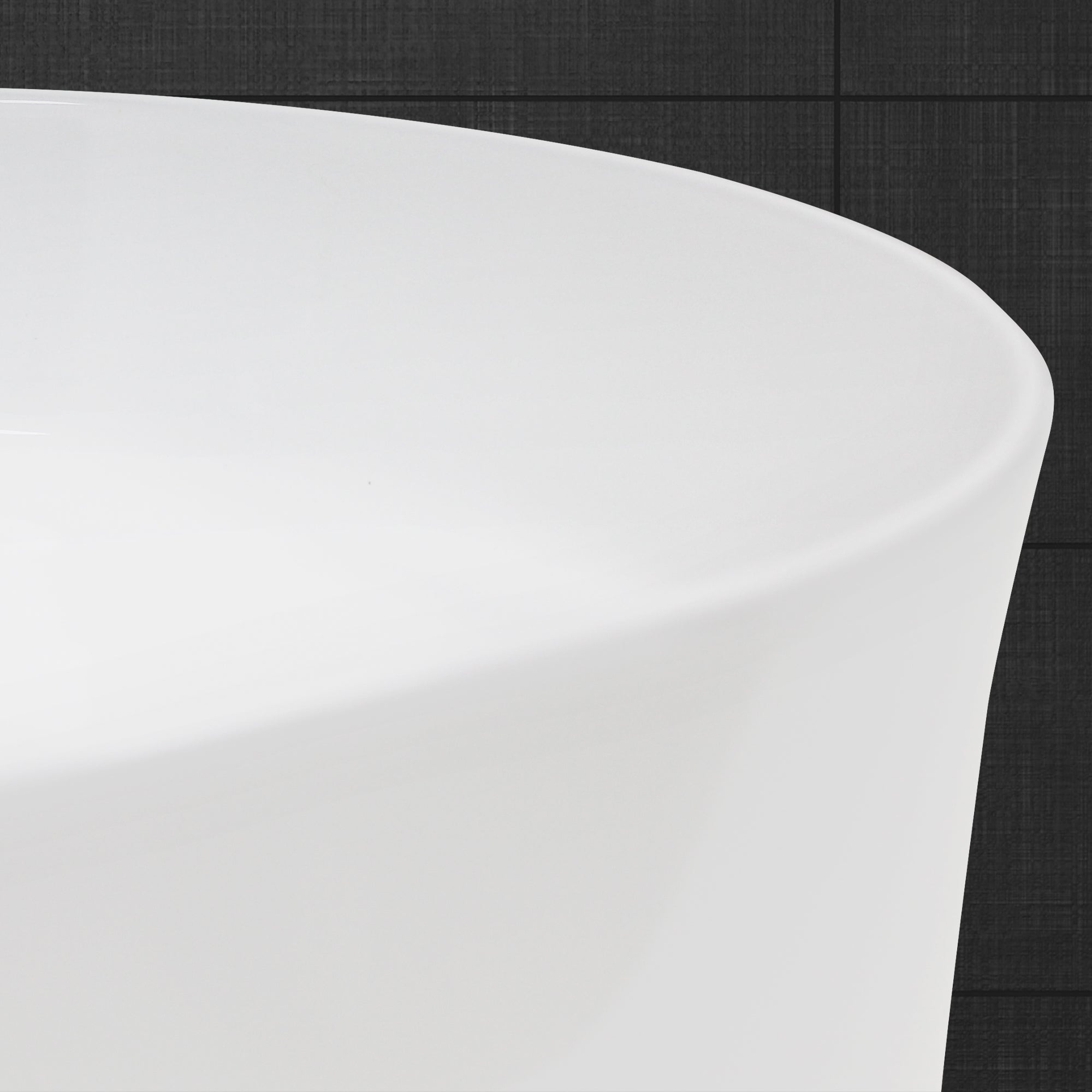 LuxeBath vasque ovale à poser 60,5 cm blanche céramique
