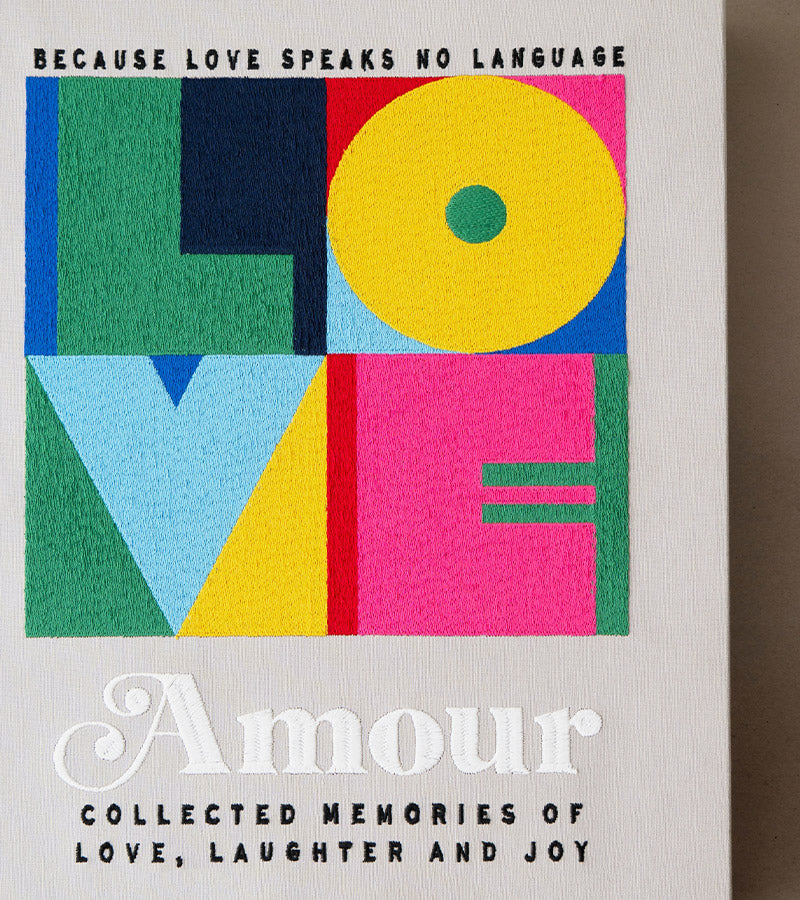 L'avant gardiste Album photo brodé Amour romantique