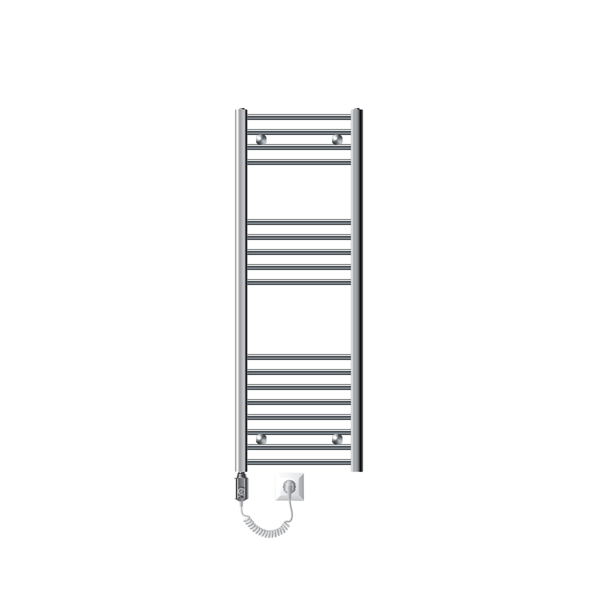 ECD LuxeBath radiateur électrique 400x1200 chrome 900W cintré