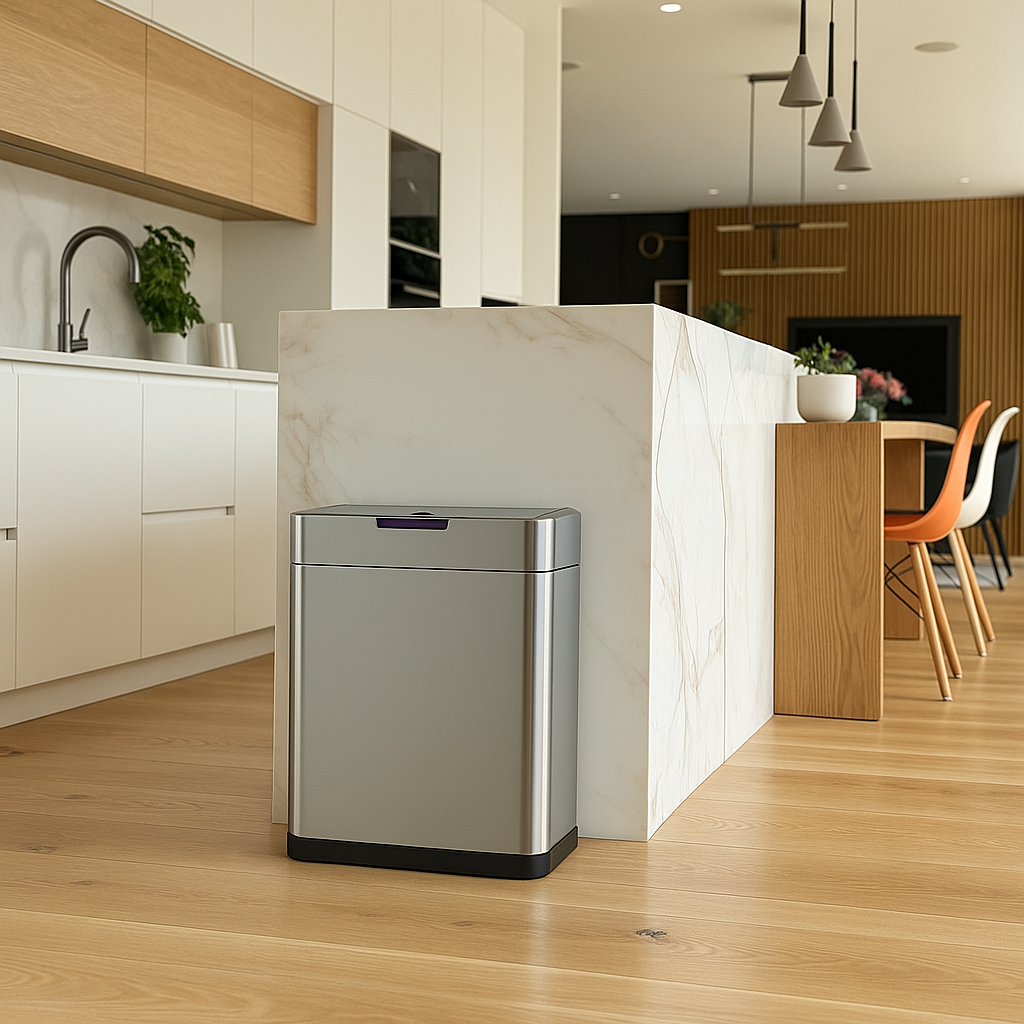 Red Deco Daytona 60L poubelle automatique inox sans contact