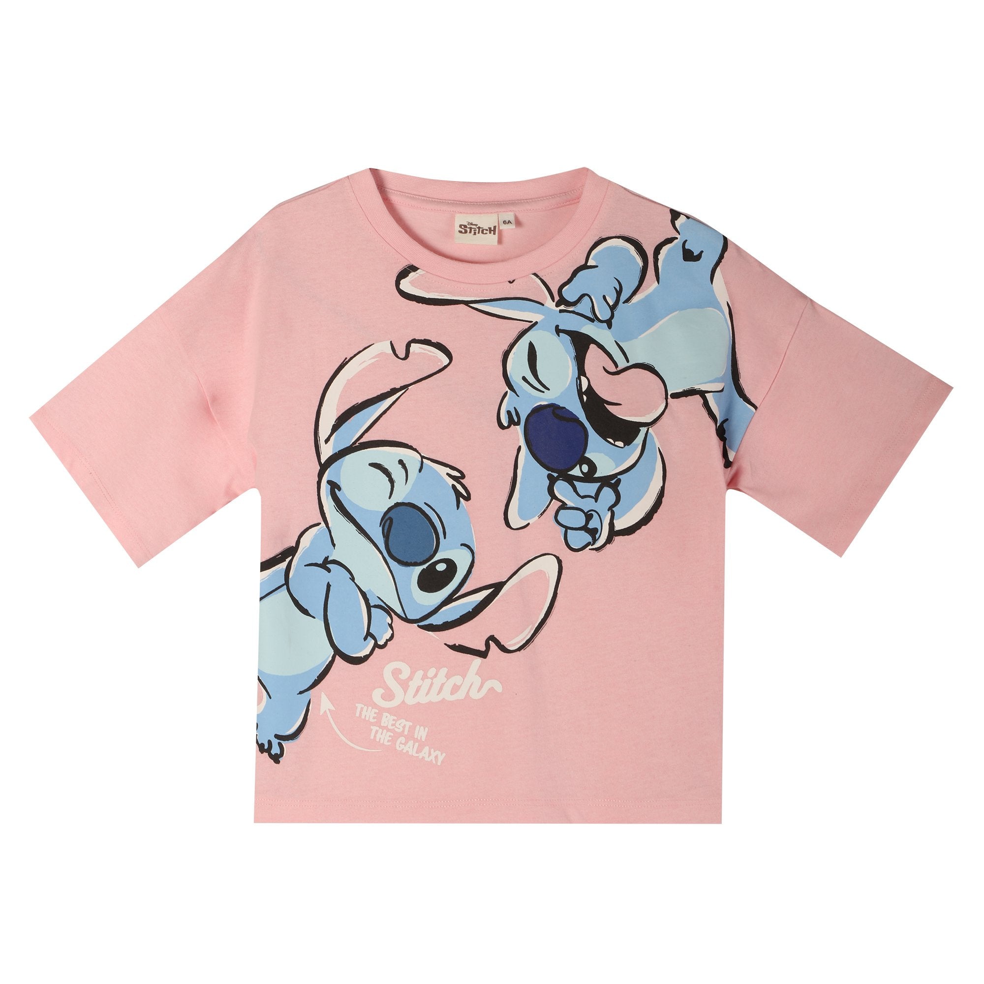 Stokomani Mode tee-shirt Stitch rose 04A enfant