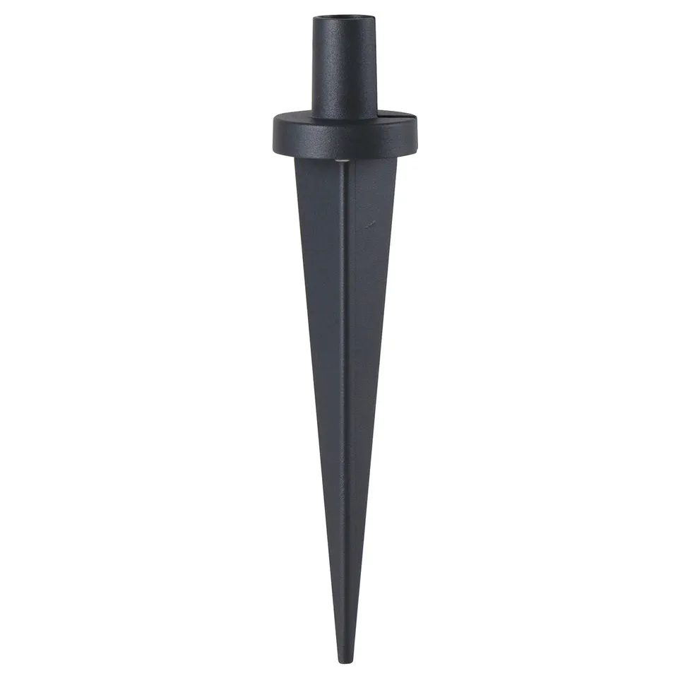 Red Deco Stem Spike Pique Acier Borne Solaire H18cm