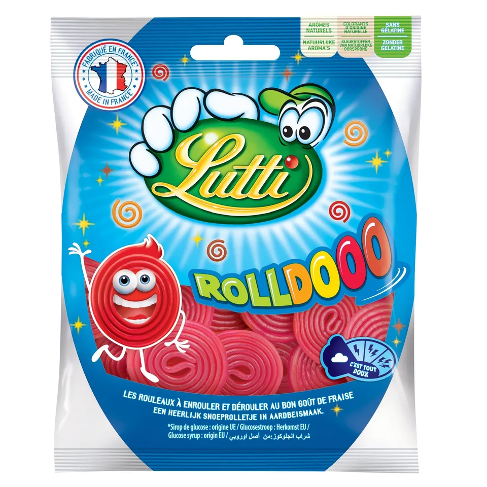 Roll Dooo sachet roll bonbon fraise à la fraise