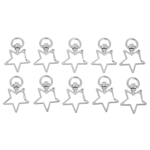 Milisten ART & CRAFTS mousqueton étoile porte-clés 40 pièces alliage