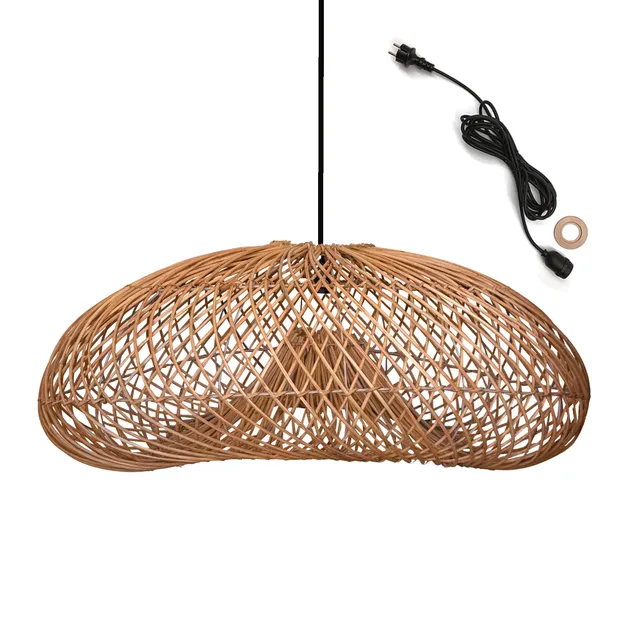 Red Deco Sevia Outdoor Cable suspension rotin 5m E27