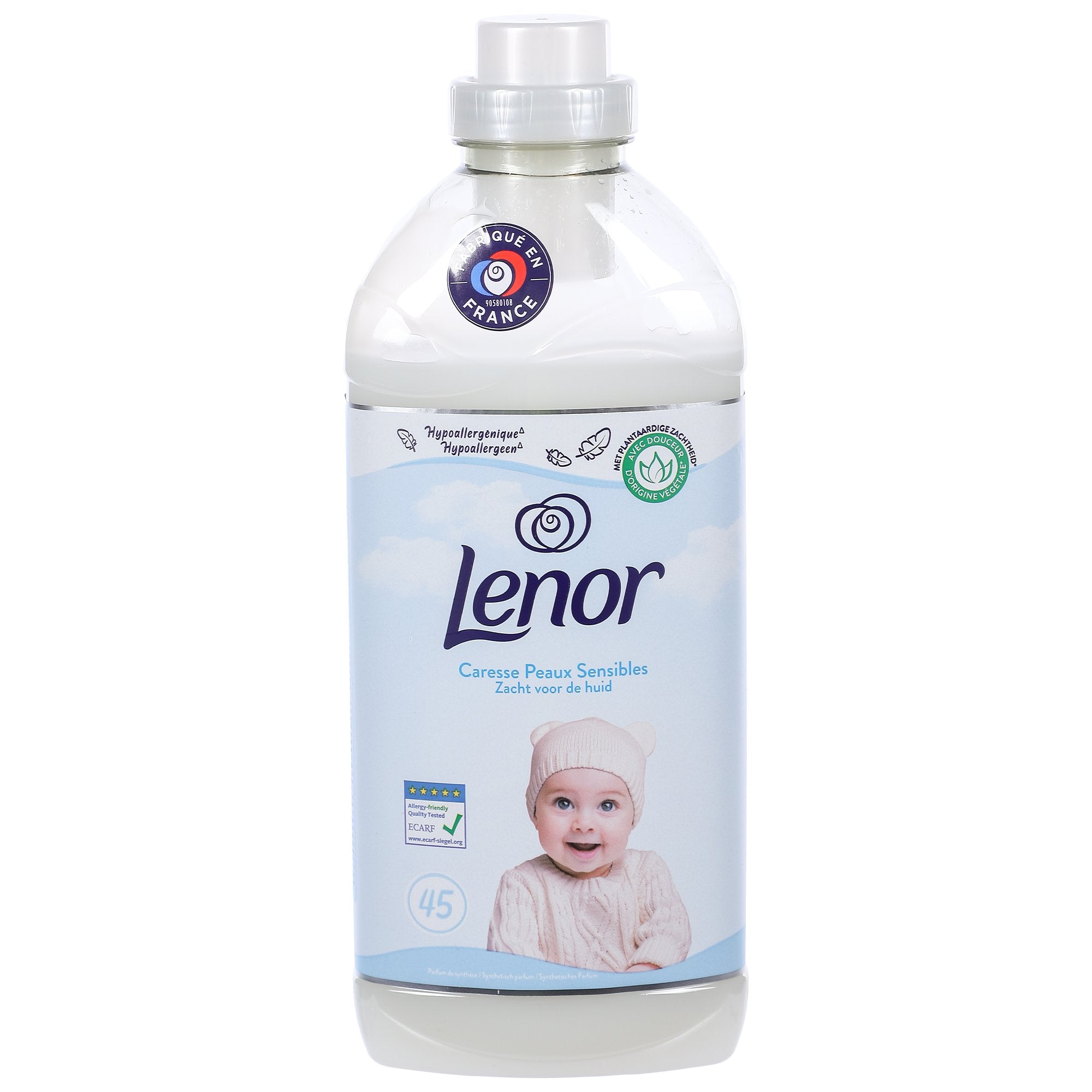 Lenor adoucissant peaux sensibles 45 doses