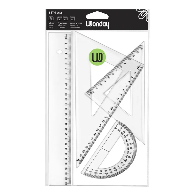 Safe Tool Set traçage cristal 4 pièces transparent