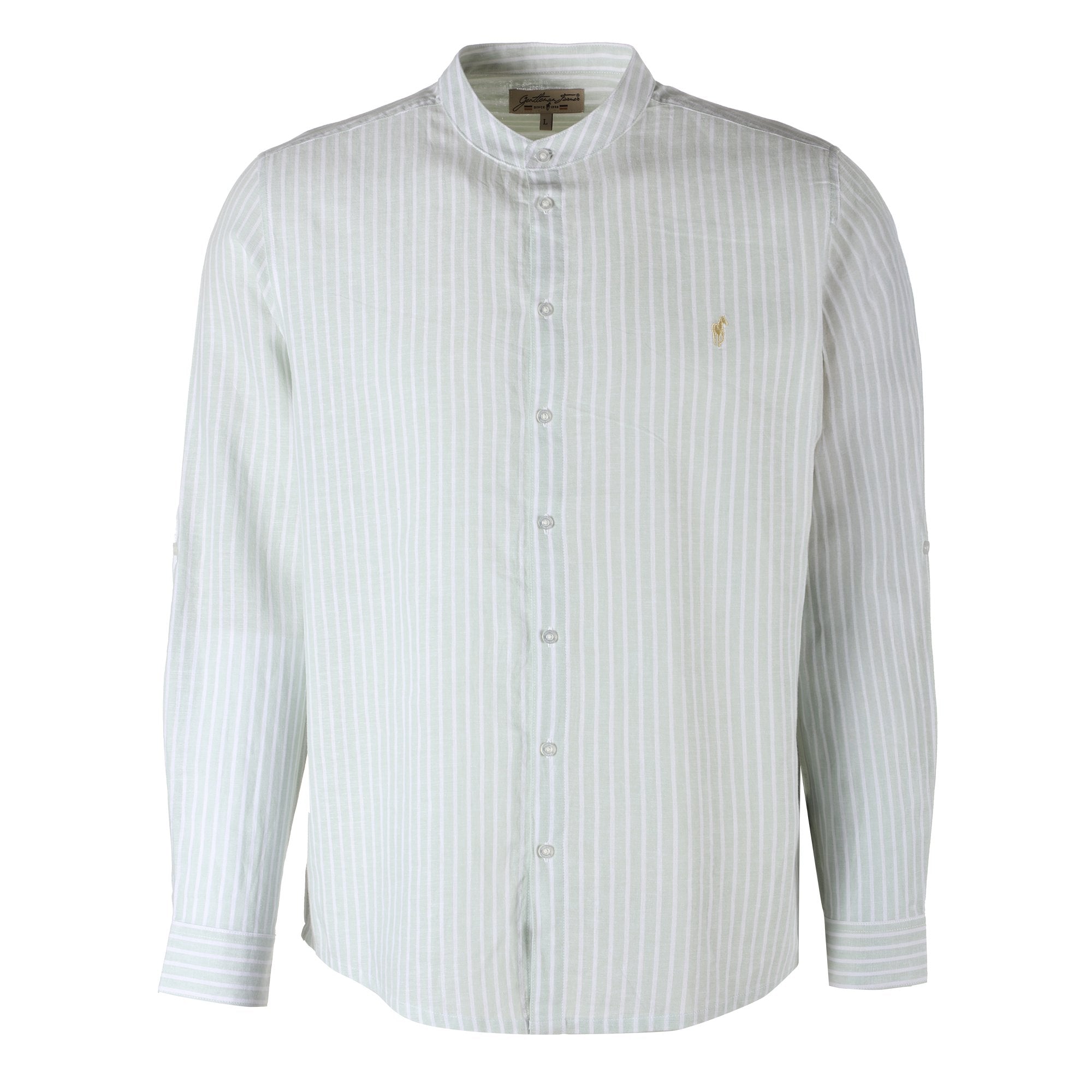 Stokomani Mode chemise col mao verte homme taille M