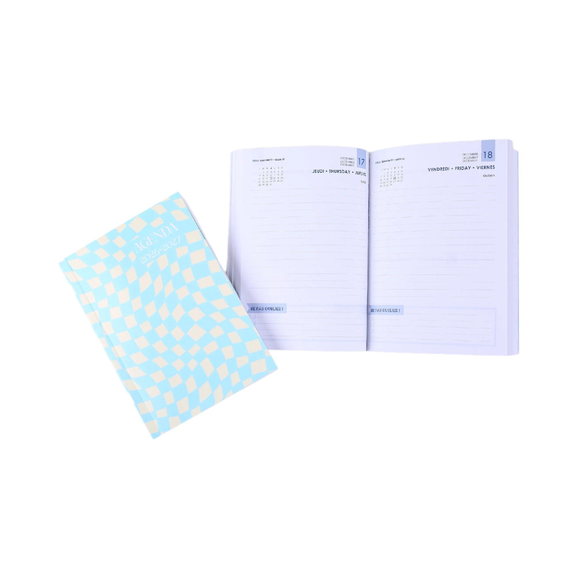 Stokomani agenda pastel 2026/2027 scolaire bureau