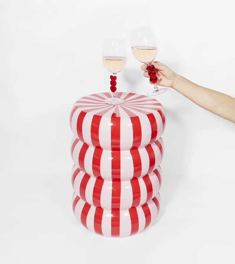 L'avant gardiste Design table appoint candy rose salon