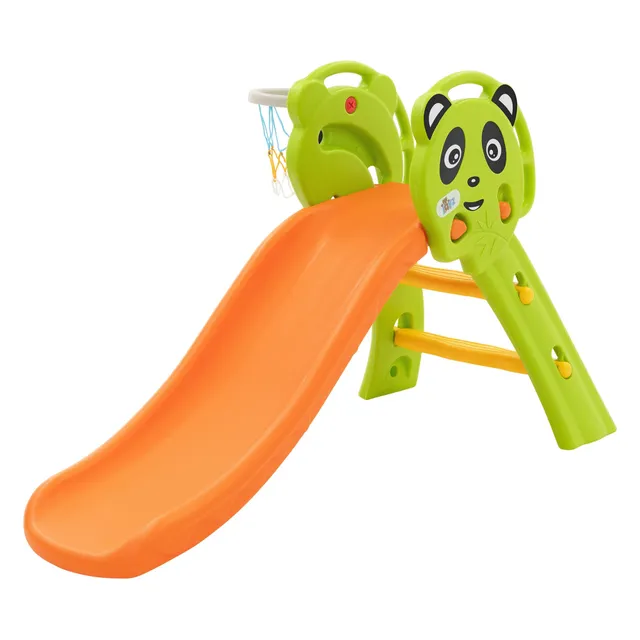 ECD Germany Kinder toboggan enfant 2 en 1 Joyz + panier basket