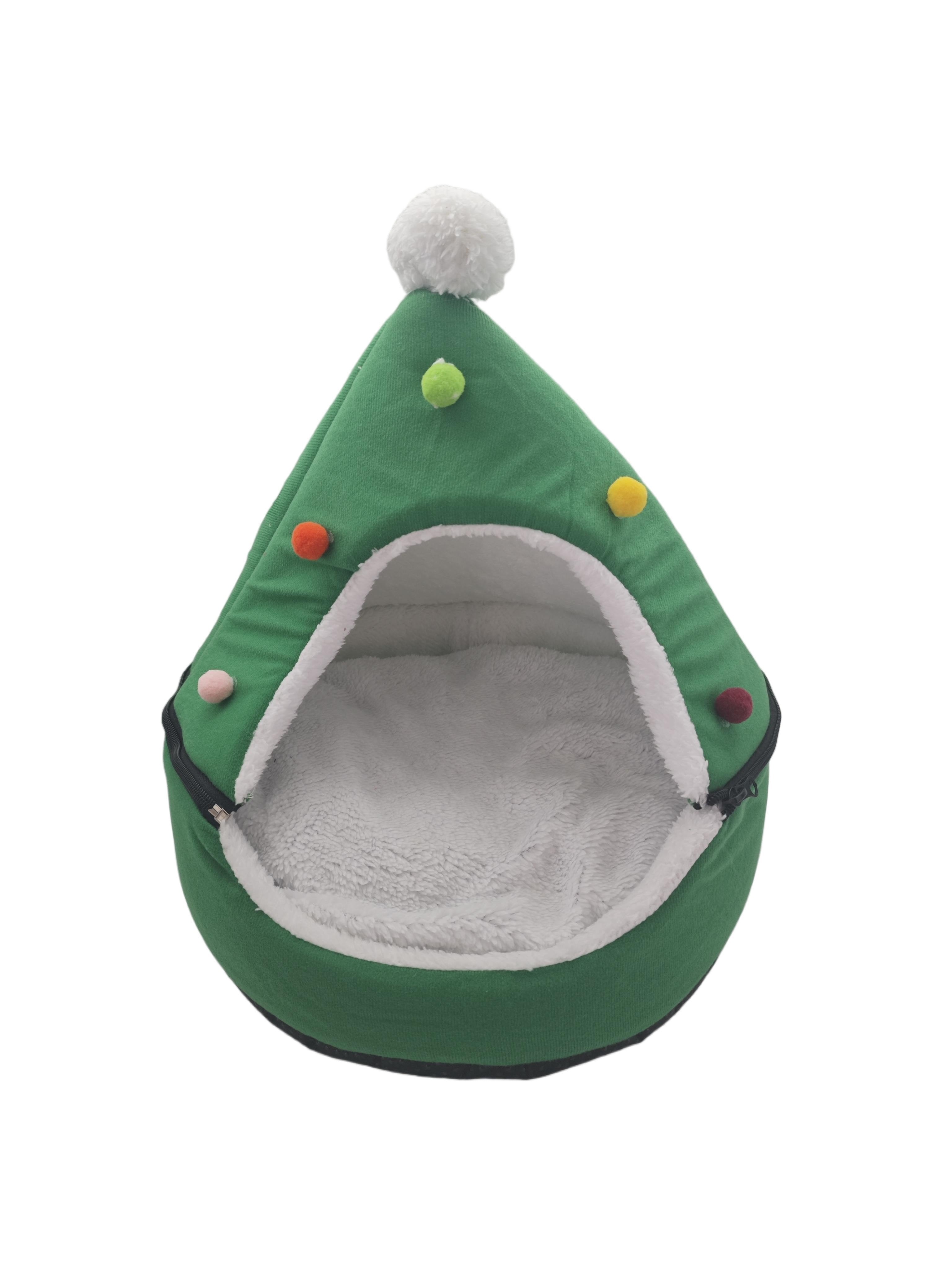 Stokomani Animalerie coussin chat sapin Noël douillet