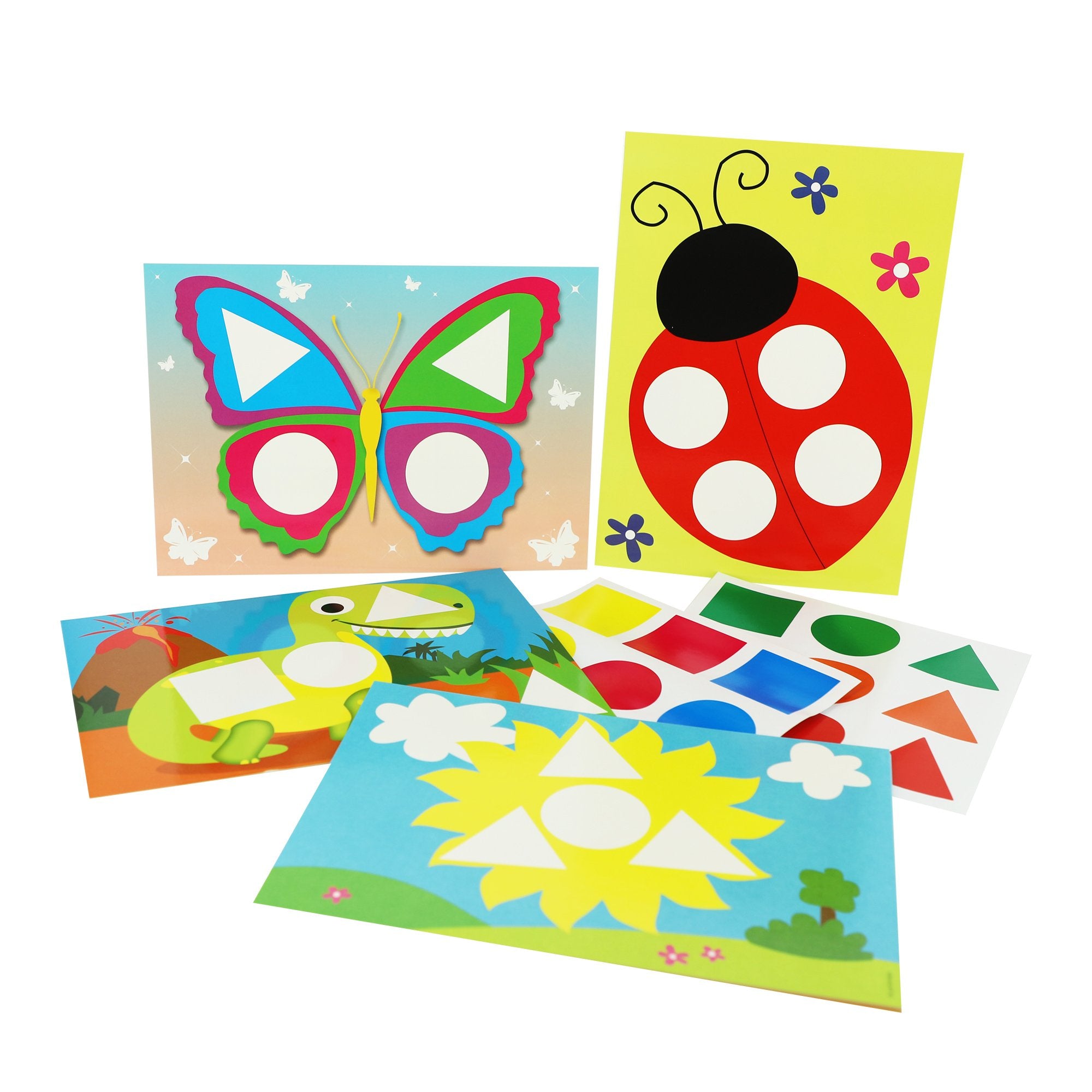 Stokomani Scolaire atelier gommettes géométriques kit créatif enfant