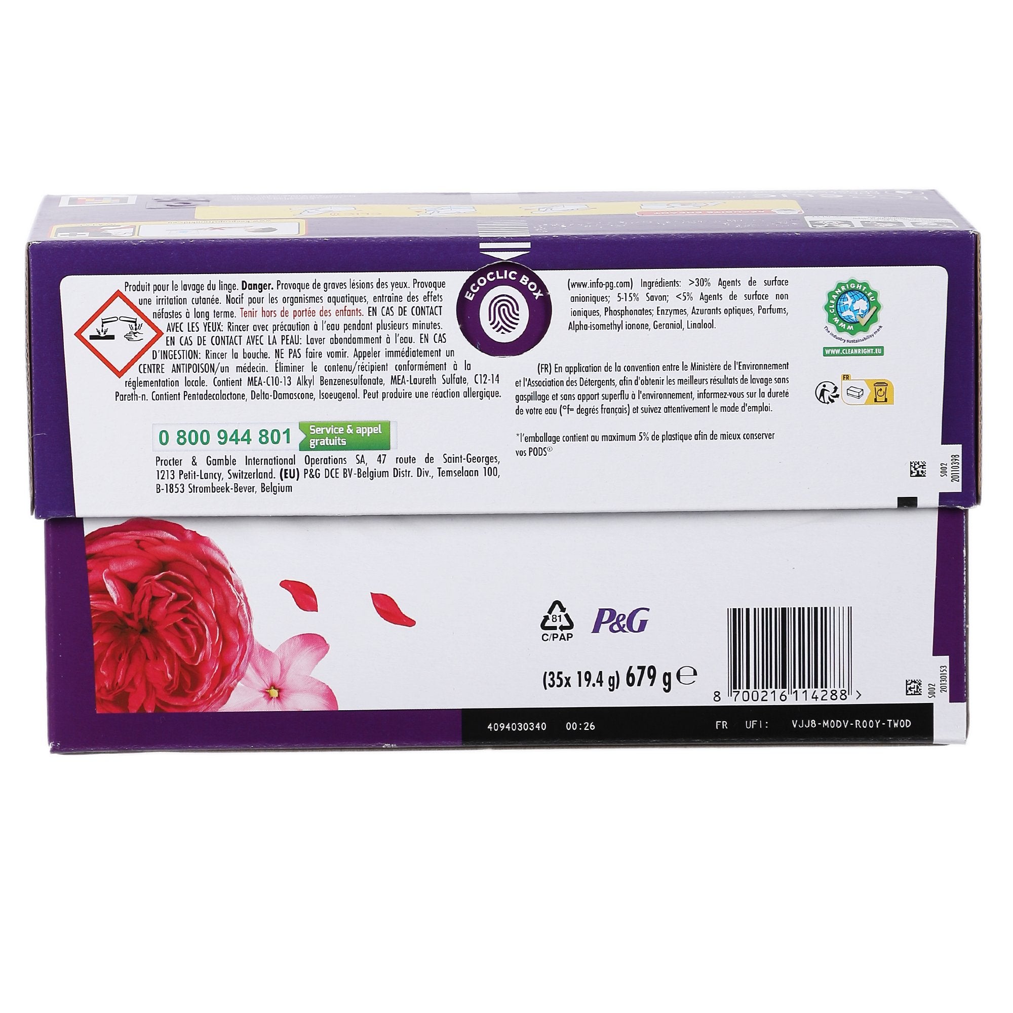 Dash Tout en 1 capsules lessive Jasmin Rose 30