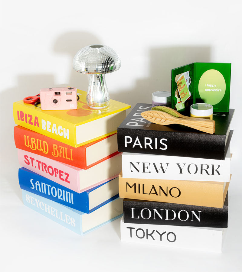 L'avant gardiste Design table d'appoint Pile de livres Paradise