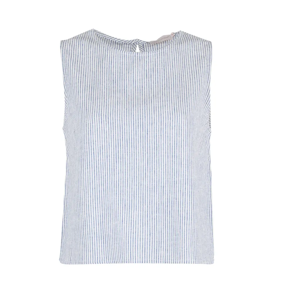 Stokomani Mode Top sans manche bleu femme taille 38