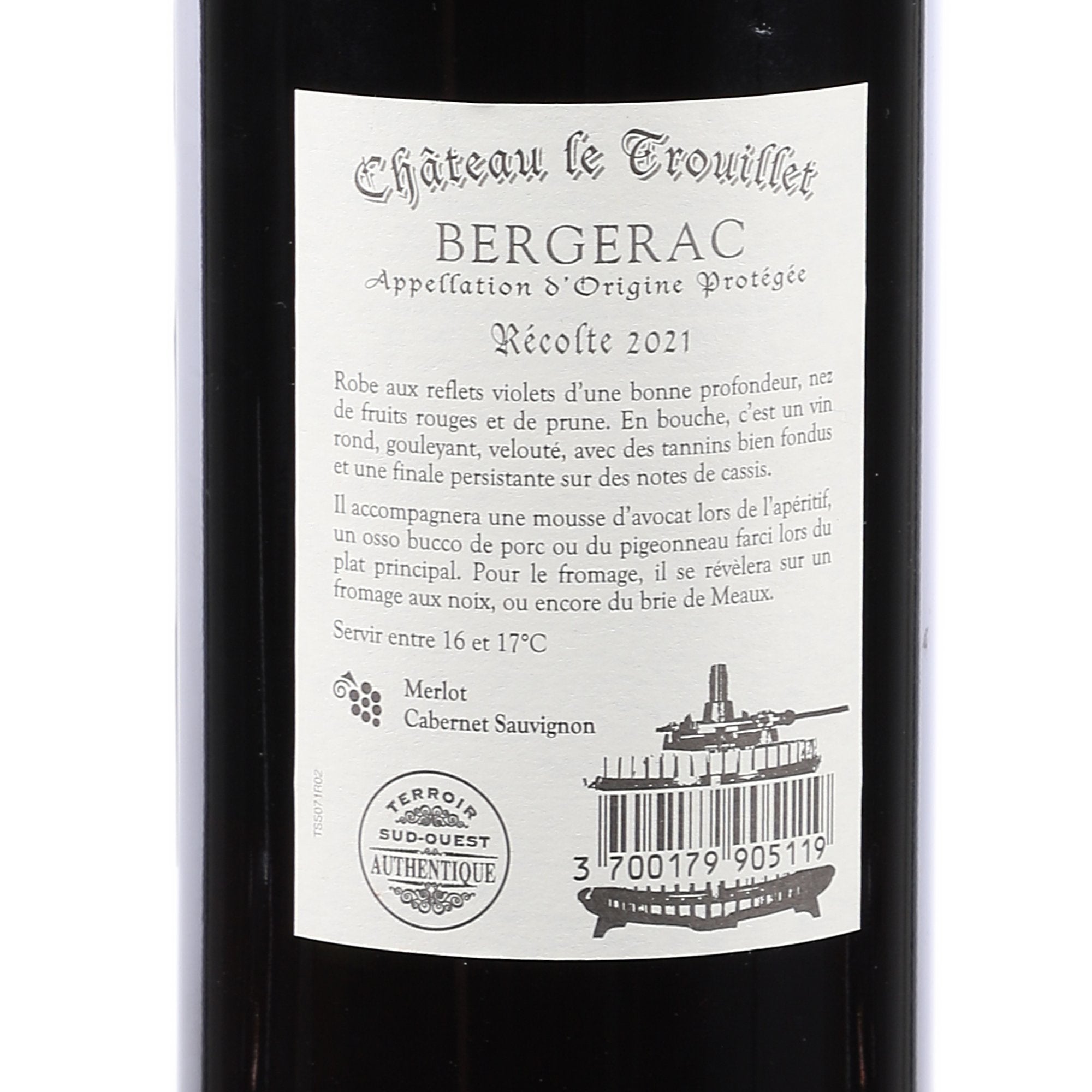 Château Le Trouillet AOP 2020 vin rouge 14%