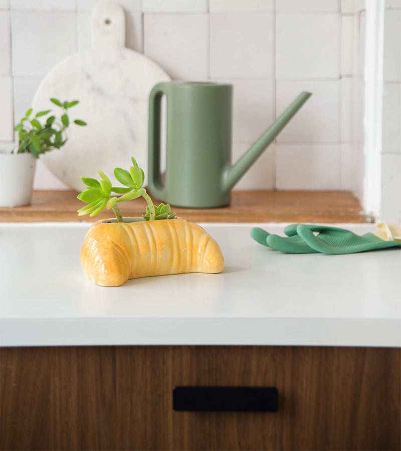 L'avant gardiste Croissant pot à plante doré petit-déj