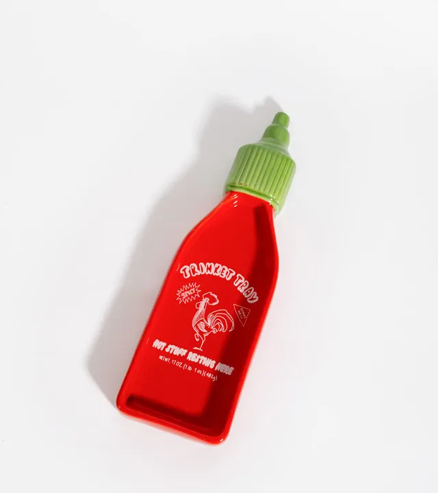 Sriracha vide-poche coupelle clés forme bouteille piment