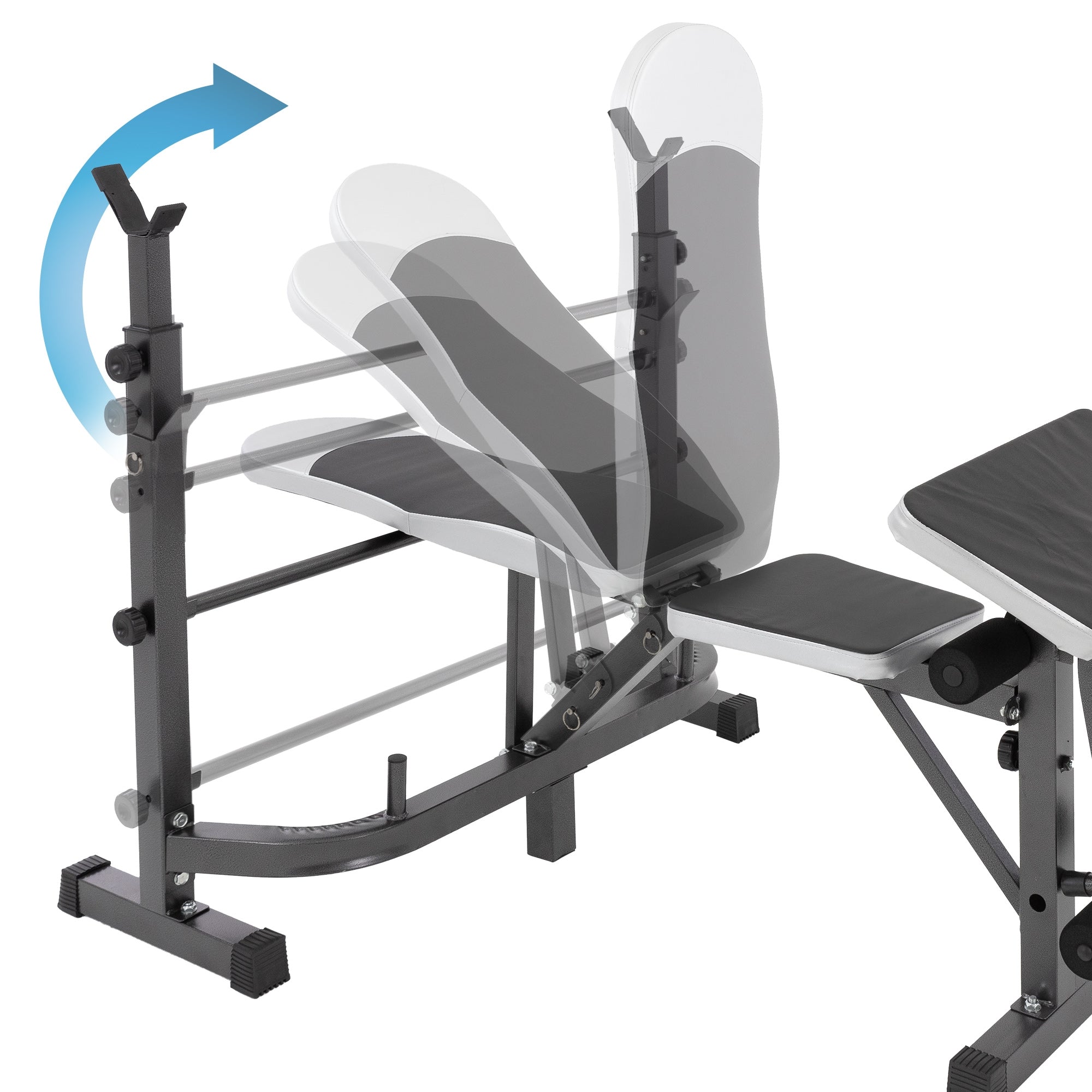 ECD Germany Sport Banc Musculation Multifonction 255kg Anthracite