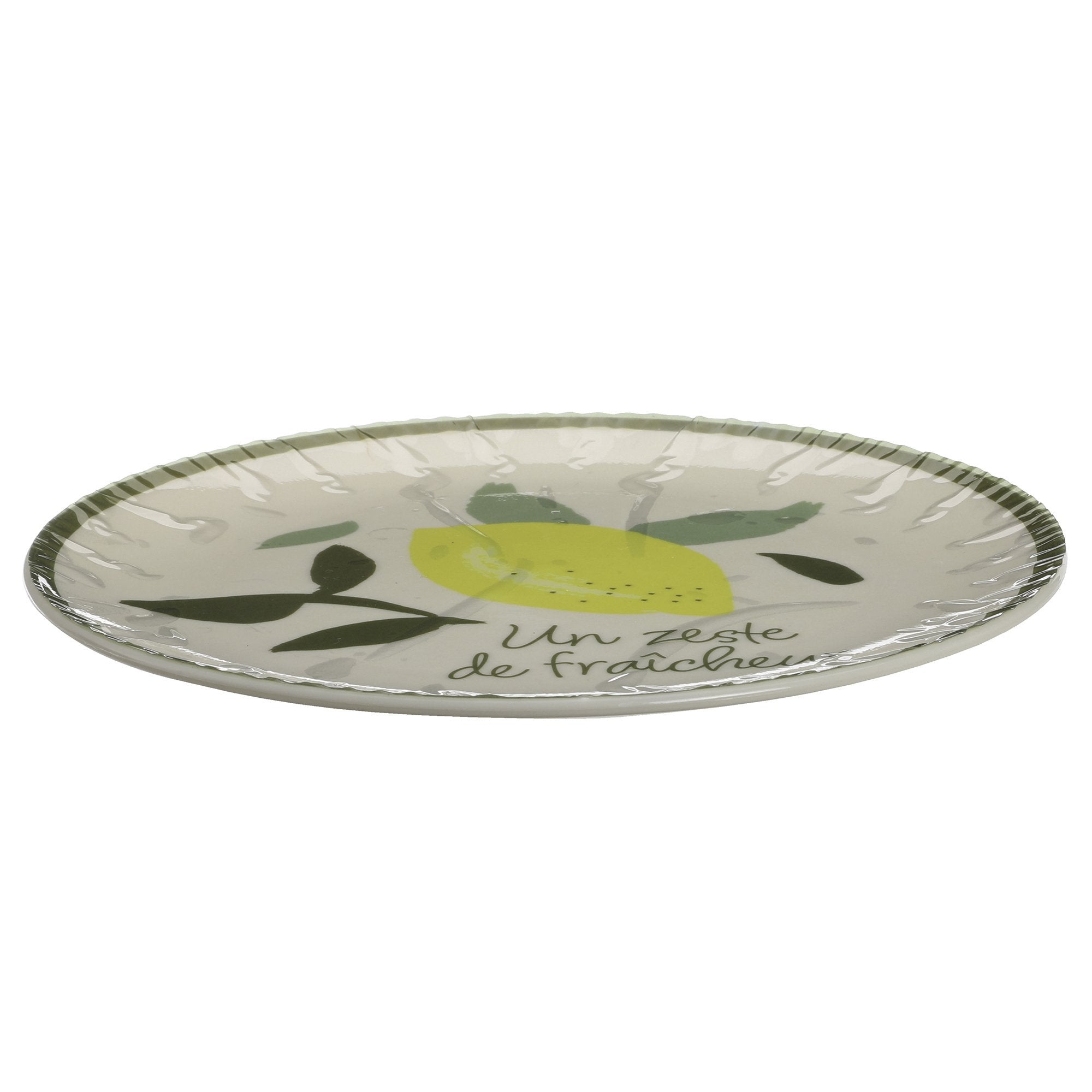 Stokomani Maison assiettes citrons 20 cm