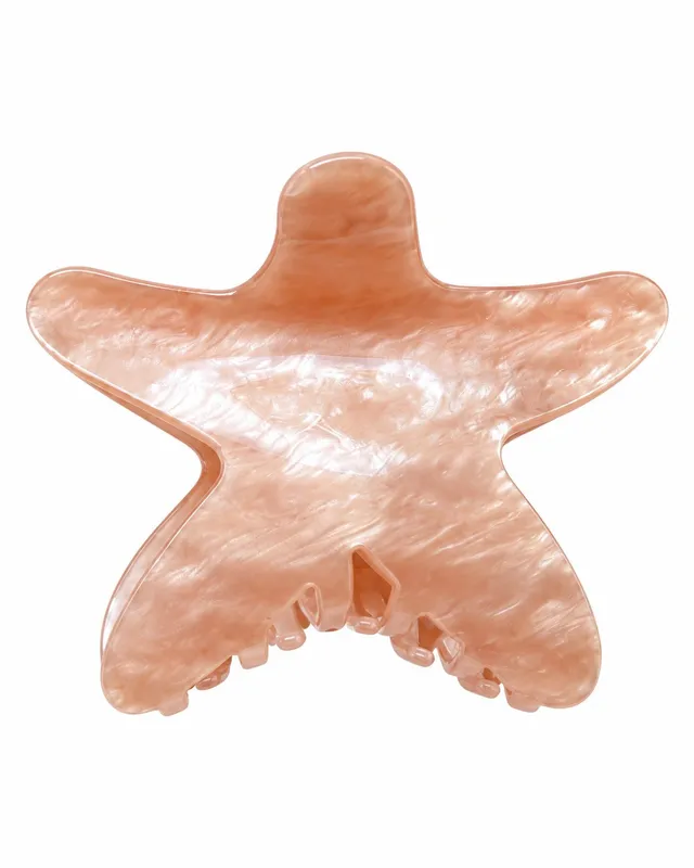 Pince à cheveux étoile de mer nacrée été