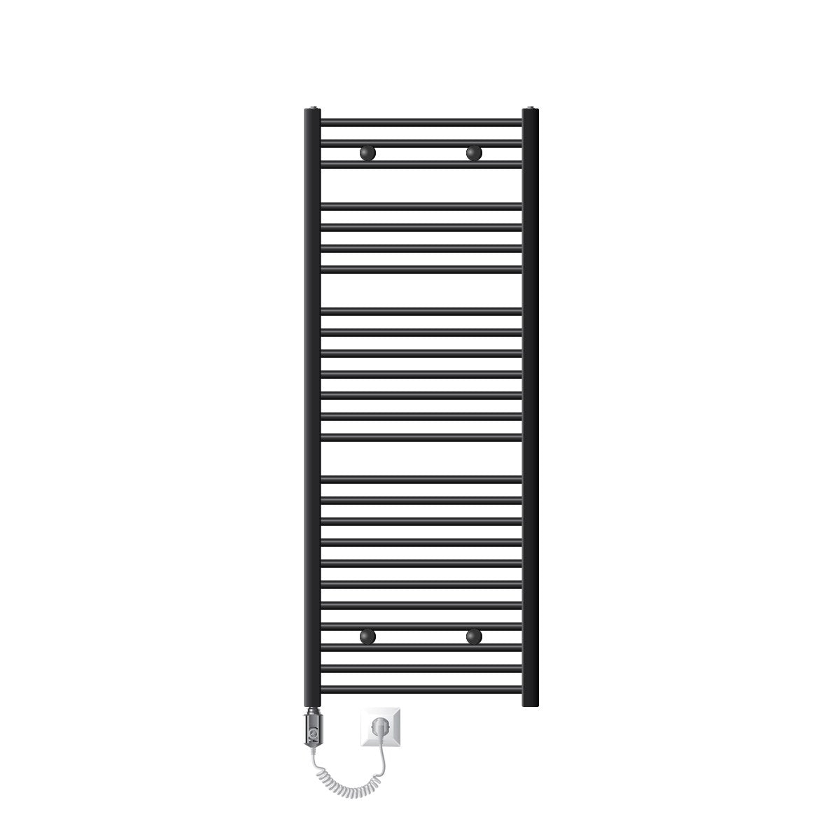 LuxeBath Sèche-serviettes électrique anthracite 600x1500 1200W