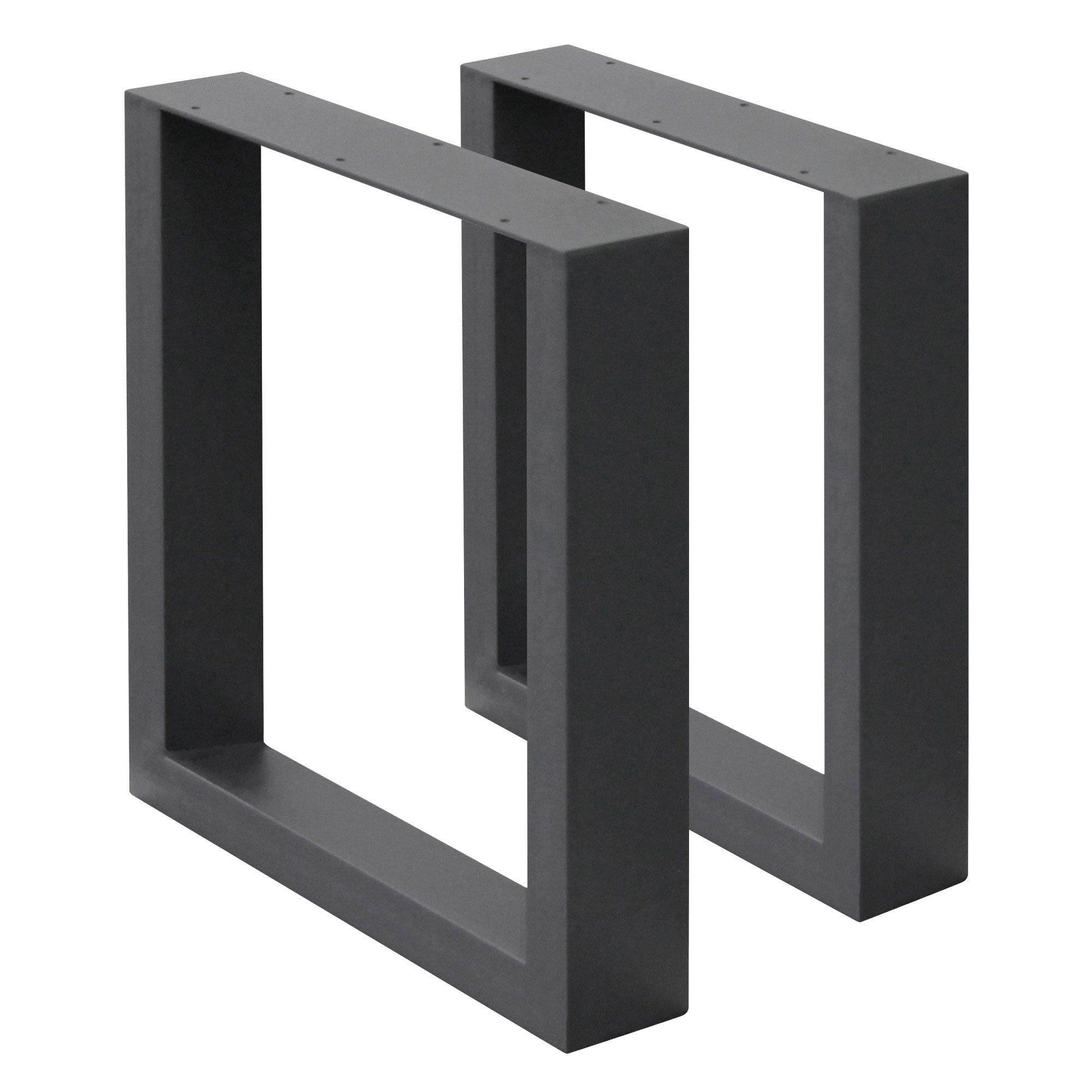 ECD Germany Garten pied de table acier anthracite 30x43 cm lot 2