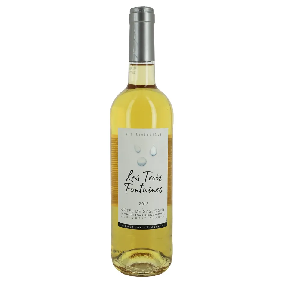 Les Trois Fontaines Côtes de Gascogne 2018 bio 12%
