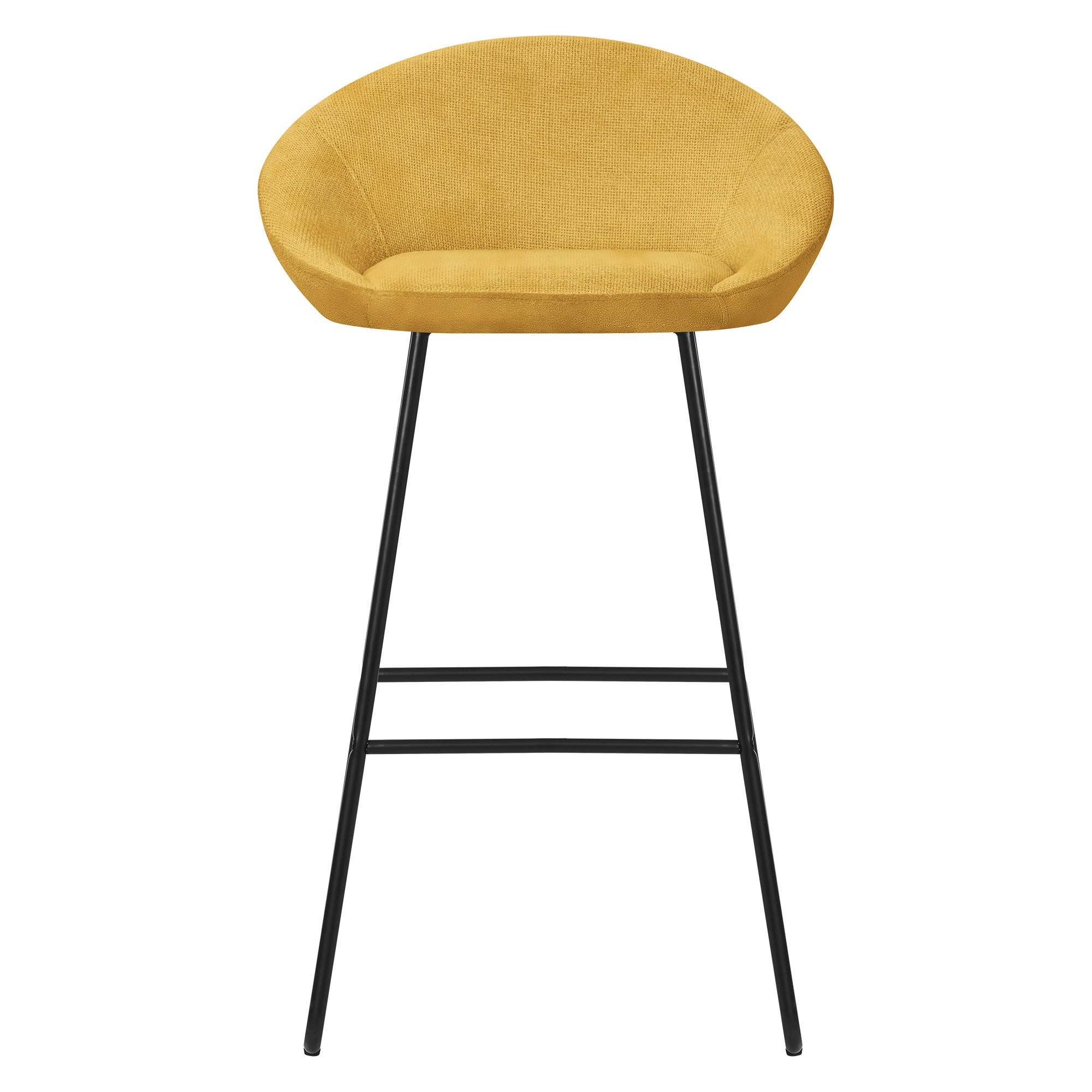 ECD Germany ML-Design 56x94x50 tabouret de bar moutarde lot 2