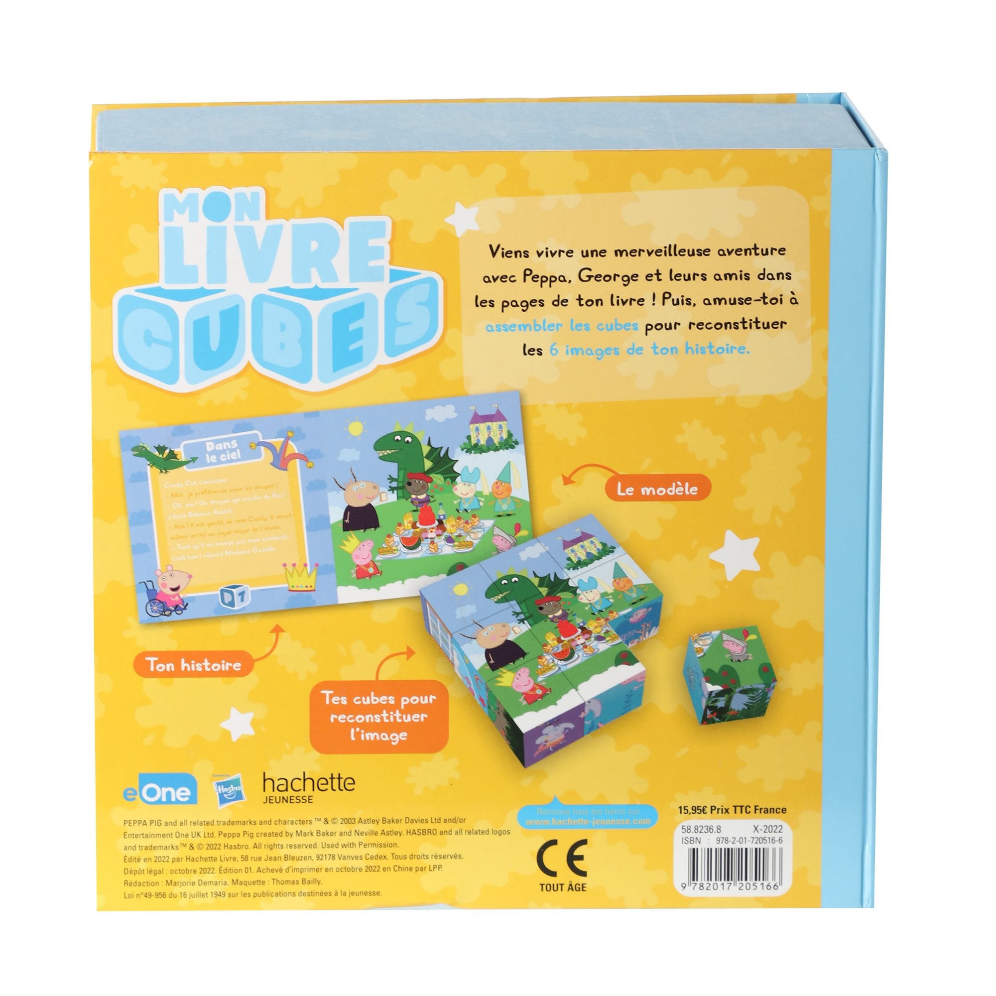 Peppa Pig Mon livre cubes livre jeu 6 images enfant