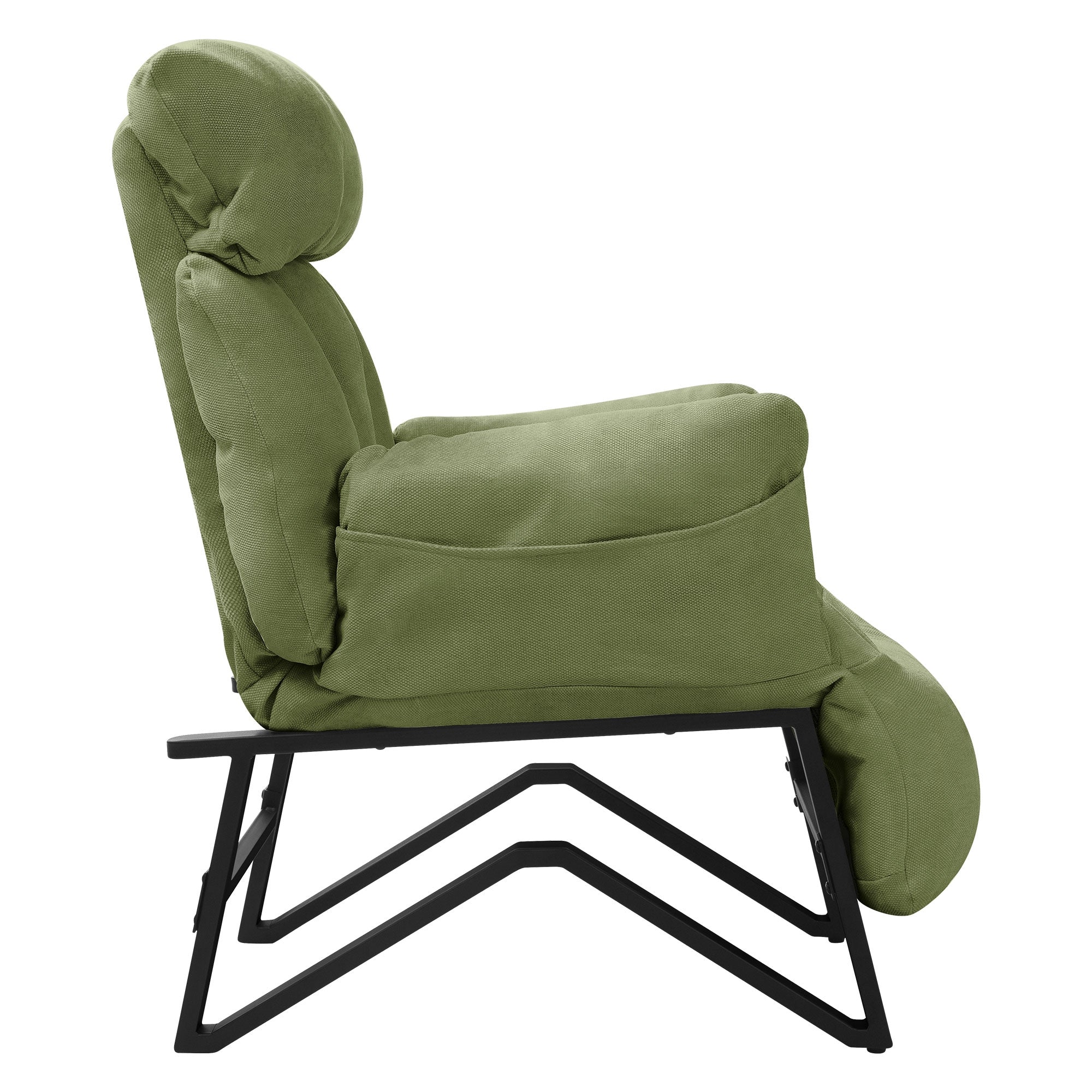 ECD Germany Möbel Loungesessel relax fauteuil vert lin