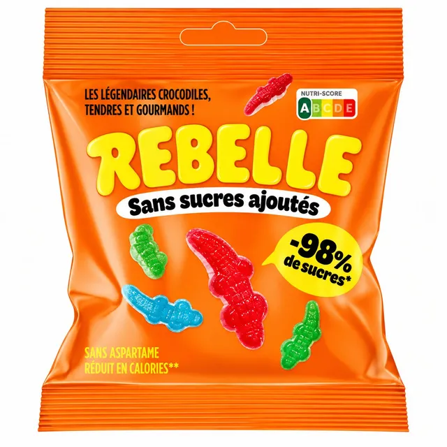 Rebelle crocodiles bonbon gélifié sachet épicerie