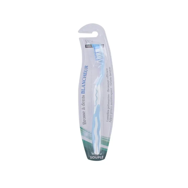 Leader Price Sooa brosse à dents blancheur