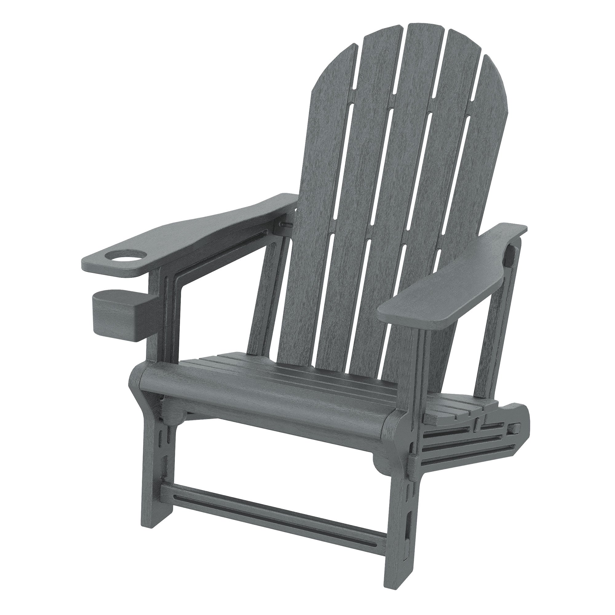 ECD Germany Garten fauteuil Adirondack HDPE marron 180kg