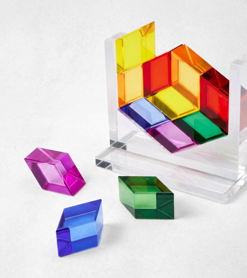 PrismArt jeu de bureau design puzzle translucide couleur