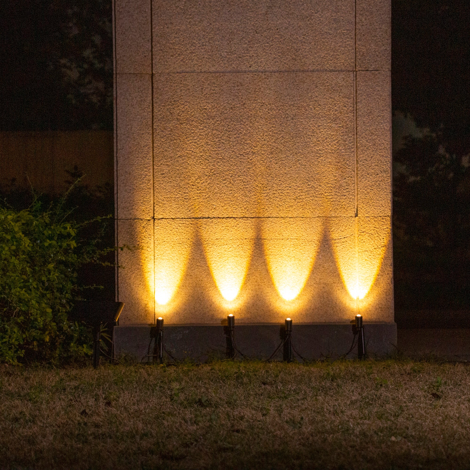 Red Deco Mini Roundy spot solaire lot de 4 LED blanc chaud noir