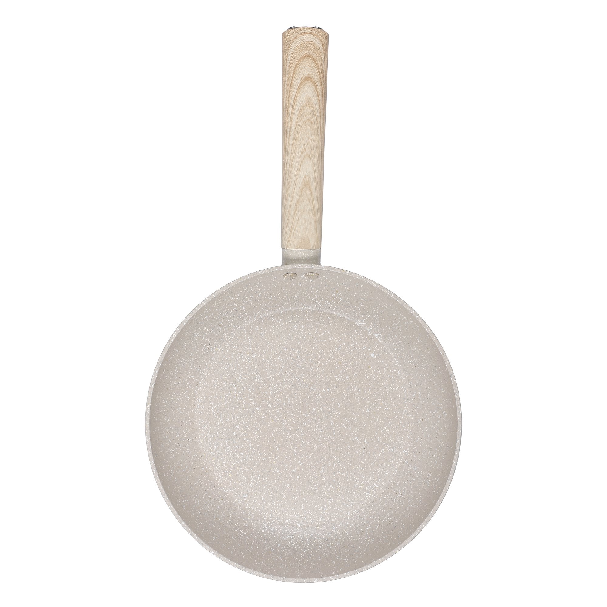 Stokomani Poêle 24 cm Induction Manche Bois