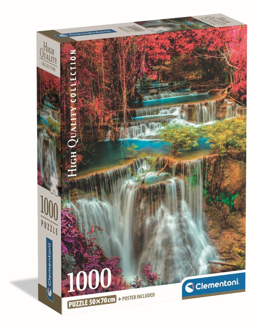 Clementoni puzzle 1000 pièces chutes thaïlandaises colorées