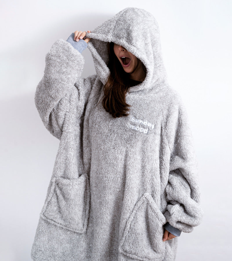L'avant gardiste Sweat plaid polaire Sunday mood cocooning