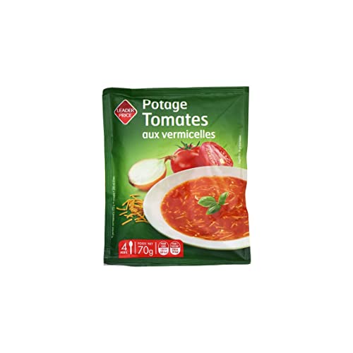 Leader Price Soupes Potage Tomate Vermicelles 70g